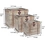 Household Essentials Antiqued Decorative Trunk, Fir/Metal, 3 Pieces, Multi Color (HH9535-1)~#|#~F3AFF139-6193-48E7-A283E4929F1CB49A_sc7