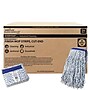 BISON LIFE Kleen Handler Blend String Finishing Wet Mop Head, White/Blue, 24/Pack (BPKH-ES-NMFM-1WBL-24)~#|#~F3B03F5D-B68D-46A1-83B16C345684806A_sc7