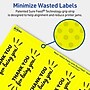 Avery Rectangle Laser/Inkjet Multipurpose Labels, 9.75" x 1.25", Neon Yellow (100/Pack)~#|#~F3B8B7CB-0C1A-464A-9C967F9E5EC83FF7_sc7
