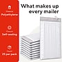 Staples Poly Bubble Mailers, #0 Size, 6” x 9”, White — 25/Pack~#|#~F3BACD86-58CE-46E0-A746DDD496C4795F_sc7