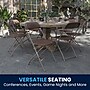 Flash Furniture HERCULES™ Plastic Armless Folding Chair, Premium Brown, 4/Pack~#|#~F3BEA8D6-FC67-4D71-84DA04BB78823FFD_sc7