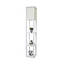 Simple Designs 62.50" Etagere Organizer Storage Shelf Floor Lamp with Linen Shade, White (LF1014-WHT)~#|#~F3C1BAA6-92D2-40C1-9872C330D273B762_sc7