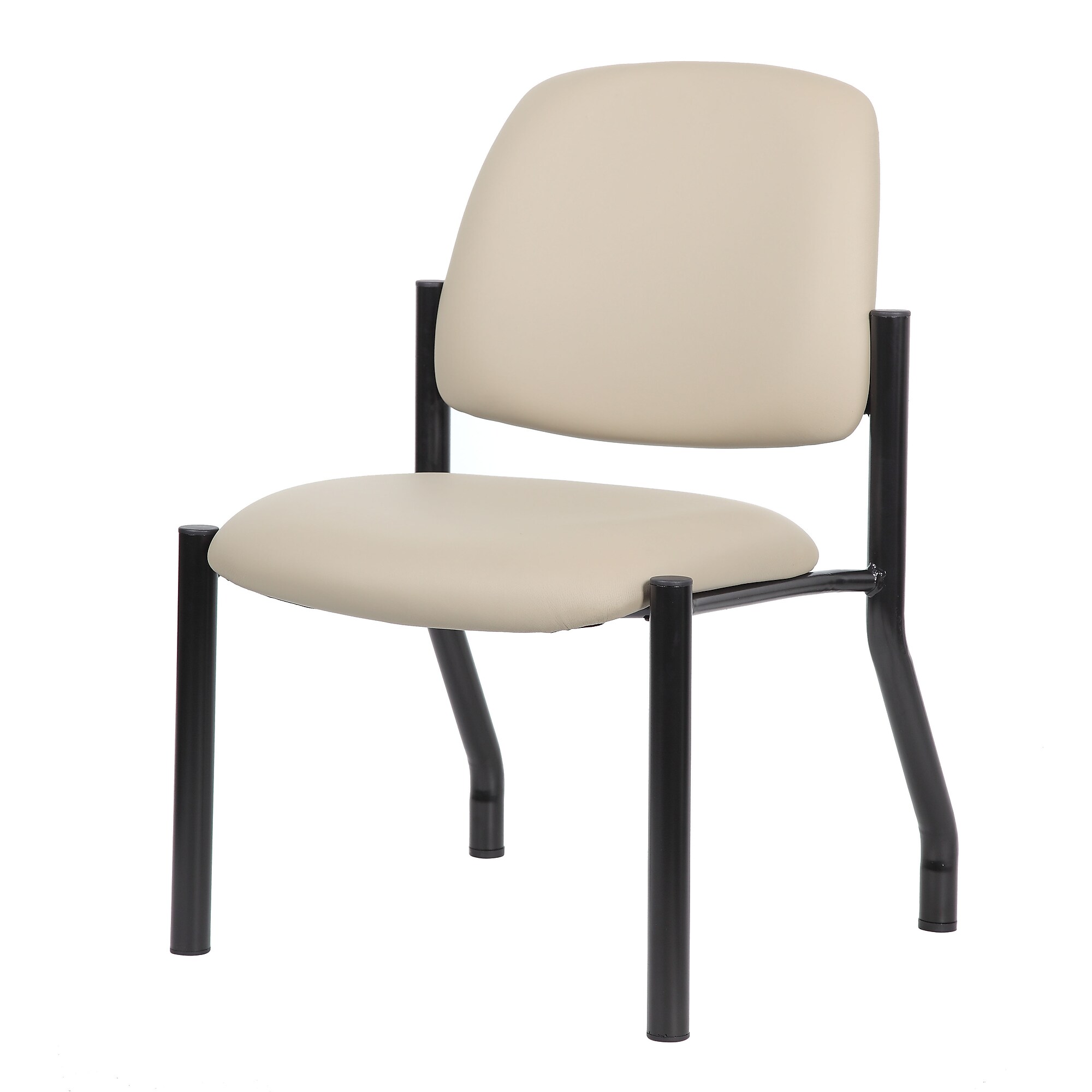 Boss Office Products Vinyl Bariatric Guest Chair, Armless, Beige (B9595AM-BG) Sansujyuku sansujyuku.com
