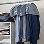 Household Essentials Hanging Clothing Shoulder Dust Covers, Graphite Gray, 4/Set (HE1040)~#|#~F3C4F3C2-6591-45B4-871D877A020E7E23_sc7