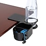 Enhance Clip On Desk Cup Holder with Storage, Black (ENUNCSM100BKWS)~#|#~F3C655D3-BAD5-4D19-BECF1E5F124C0F4F_sc7