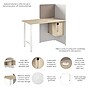 Bush Business Furniture Hustle 48"W Cubicle Workstation, White/Natural Elm (HUCB248WHNE)~#|#~F3C74E1D-EA73-496B-89BF0B0144376FBD_sc7