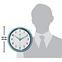 Infinity Instruments Round Retro Wall Clock, Aluminum, 9.5" (10940-TQSE)~#|#~F3C8E25C-F0D5-4719-99C48881A041725F_sc7