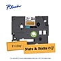 Brother P-touch Laminated Label Tape, ~3/4" x 16.4', Black on Fluorescent Orange (TZeB41)~#|#~F3CBFAEC-AA4E-4B99-B6D79334C5F21C52_sc7