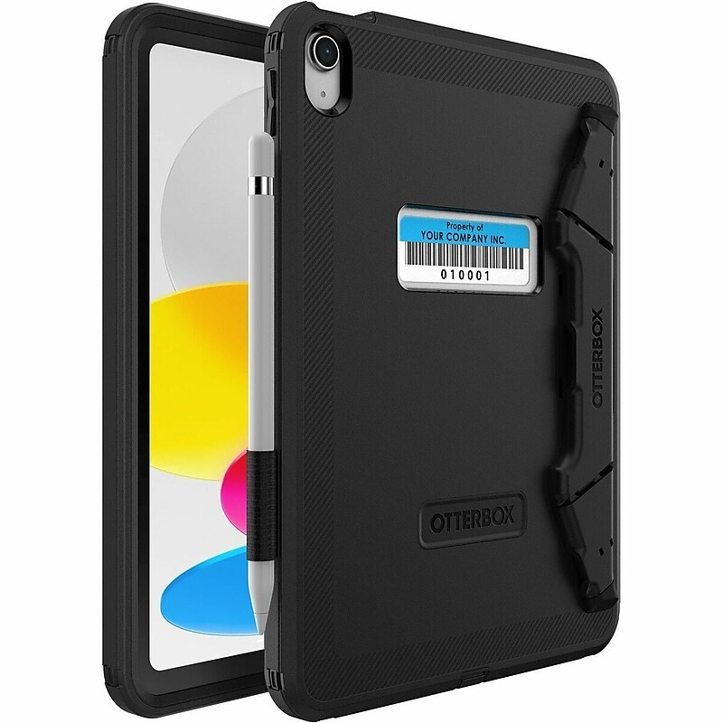 OtterBox Defender Polycarbonate/Silicone 10.9" Rugged Carrying Case for iPad (10th Generation), Black (77-93757) image 1