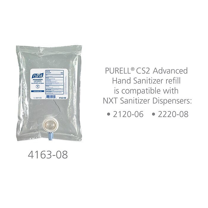 PURELL Advanced 70% Alcohol Gel Hand Sanitizer Refill for CS2 and