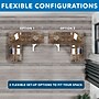 Mount-It! Large 63"W Electric Corner Adjustable Standing Desk, Brown/White (MI-15018)~#|#~F3CFB203-0C0E-44D0-93368081DF369959_sc7