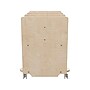 Flash Furniture Bright Beginnings Mobile 7-Section Storage Cart, 24.5"H x 31.5"W x 19.75"D, Brown (MK-KE24275-GG)~#|#~F3D1153D-CE9F-4A43-9F130341E9D5B976_sc7