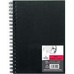 Bienfang Mixed Media Paper Pad - 5.5x8.5 Inch, 90lb Spiral Sketchbook, 3-Pack