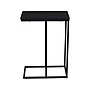 Household Essentials Jamestown 10.25"W x 17.75"D Laminate End Table, Black Oak/Black (8113-1)~#|#~F3DC1EE1-8FF8-44FC-B151A76DD8F98293_sc7