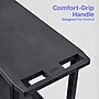 Luxor TUFFY 2-Shelf Multi-Purpose Utility Cart with Electric Power, Black (WT26E)~#|#~F3DD57B1-3283-4A47-B7C0949C3611F360_sc7