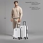 InUSA Trend 2-Piece Hardside Spinner Luggage Set, TSA Checkpoint Friendly, White (IUTRE0SM-WHI)~#|#~F3DF4657-BEA1-4760-83091B307B1536A0_sc7