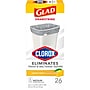 Glad Medium Drawstring Trash Bags with Clorox, 8 Gallon, Grey, Lemon Fresh Bleach Scent, 26/Box(79316)~#|#~F3DF533E-2FAF-4EEF-B8700BAFAB424162_sc7