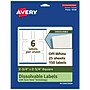 Avery Dissolvable Square Multipurpose Labels, 2.75" x 2.75", Off-white, 150/Pack (94109)~#|#~F3DF73DB-B70E-4DF2-82B297BA5C3ADC09_sc7