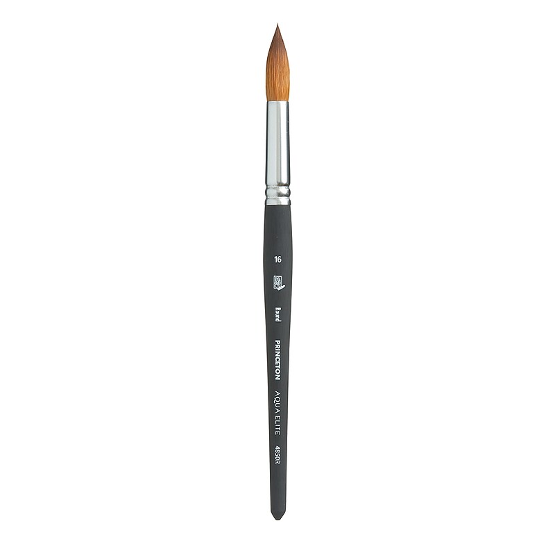 Princeton Aqua Elite Short Handle Watercolor Synthetic Round Brush (PBXP4850R16) image 1