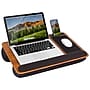 LapGear Home Office Pro 21.1" x 14.1" x 2.6" Lap Desk, Espresso Woodgrain~#|#~F3E13B03-F85B-4A15-A1BA66BF9C681F5C_sc7