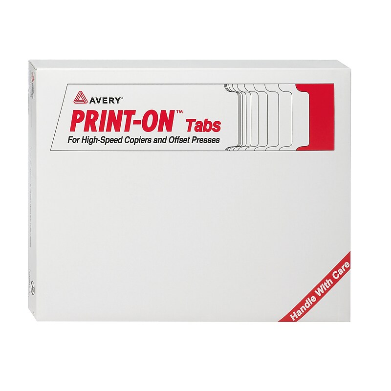 Avery Copier Tab Dividers, Double Reverse Collated, 5-Tab, White, 30 Sets/Box (20406) image 1