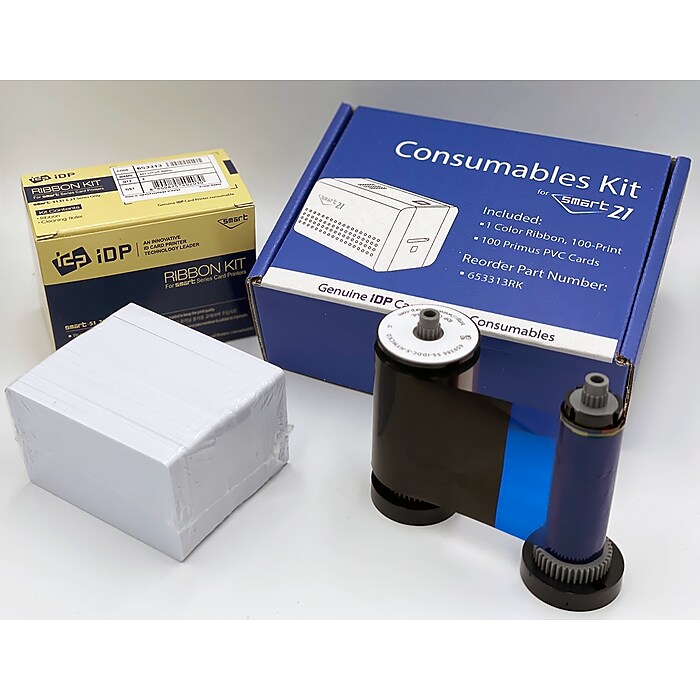 IDP SMART-21 ID Card Printer Consumables Kit (653313RK) | Staples