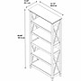 Bush Furniture Key West 5-Shelf 66"H Bookcase, Pure White Oak (KWB132WT-03)~#|#~F3ECA19C-8E82-4A3C-8821B6155401C1C6_sc7