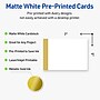 Avery Pre-Printed Gold-Dipped Edge Design Matte Blank Card, White, 20/Pack (S00-DJX)~#|#~F3EF0497-73DE-4FC4-89133BA5F38093EF_sc7