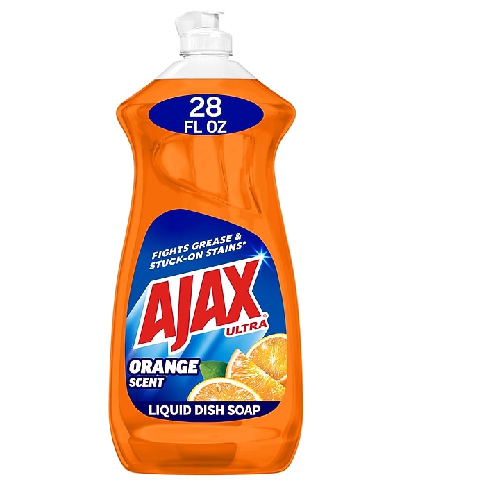 Ajax Ultra Liquid Dish Soap Orange Scent, Triple Action, 28 Oz