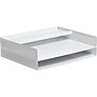 U Brands The Perforated Collection Metal Front Loading Letter Tray, Letter Size, White (5718U01-06)~#|#~F3F3056F-2C16-467E-970DDA9ED87A765E_sc7