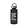 Baudville Drink it Up! "Big Deal" Plastic Water Bottle, 36 oz., Black, 2/Pack (1396378P231)~#|#~F3F44E71-19B5-4322-9D629176728708D3_sc7