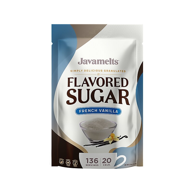 Javamelts French Vanilla Flavored Sugar Resealable Bag (888840C) image 1