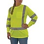Ergodyne GloWear 8374 High Visibility Women’s Long Sleeve T-Shirt, ANSI Class R3, Lime, Small (22092)~#|#~F3FC4A20-2588-4535-81328C6B4EFE61DF_sc7