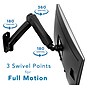 Mount-It! Adjustable Monitor Wall Mount Arm, Up to 32" Monitor, Black (MI-765)~#|#~F408B0FE-299C-4C5E-B60573B951126020_sc7