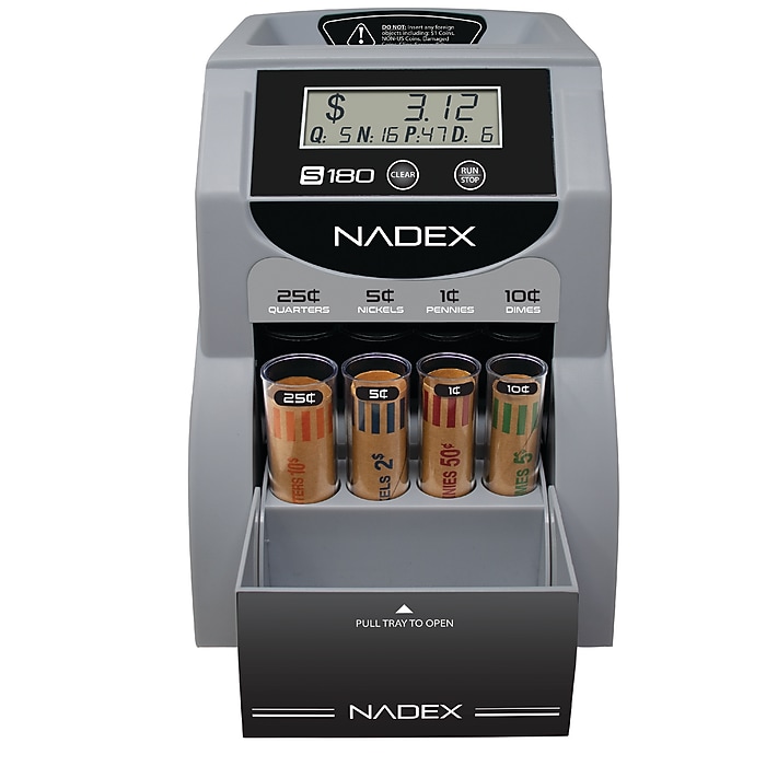 Nadex Coins S180 Digital Coin Counter/Sorter & Wrapper, 4