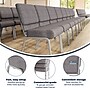 Flash Furniture HERCULES Series Fabric Stacking Church Chair, Gray/Silver Vein Frame (XUCH0221GYSV)~#|#~F410BBCE-EC7B-40B6-B55F8AE6CEE3CEB4_sc7