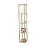 Simple Designs Etagere Organizer 62.5" Floor Lamp with Rectangular Shade, Tan (LF1037-TAN-CCLB)~#|#~F412767B-F5BE-4612-8A2607EA0F6477FC_sc7