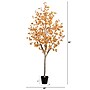 Nearly Natural 8' Artificial Autumn Fall Eucalyptus Tree (T4813)~#|#~F4140762-84A6-48D2-ADF8847757C43127_sc7