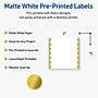 Avery Laser/Inkjet Square Multipurpose Labels, 2" x 2", White, 120/Pack (S00DK1)~#|#~F415C1CA-4141-4C73-9F130AEB46753A15_sc7