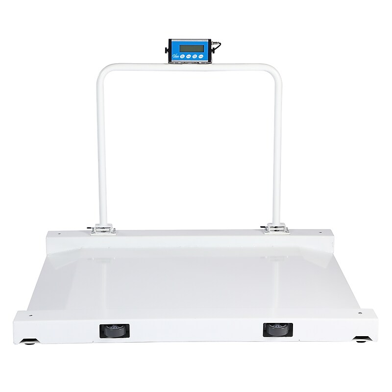 Viva Comfort ME904 ADI904-03-MK Wheelchair Scale, White, 1100 lbs. Capacity image 1