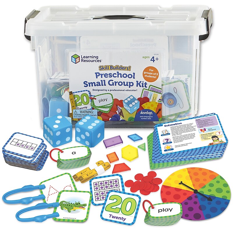 Learning Resources Skill Builders! Preschool Small Group Kit, 689 Pieces/Pack (LER1263) image 1