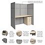 Bush Business Furniture Easy Office Cubicle Desk with Drawers, Natural Elm (EODH26SNE-03K)~#|#~F42AB28C-CD3C-4999-8F5CB2729FF48E5B_sc7