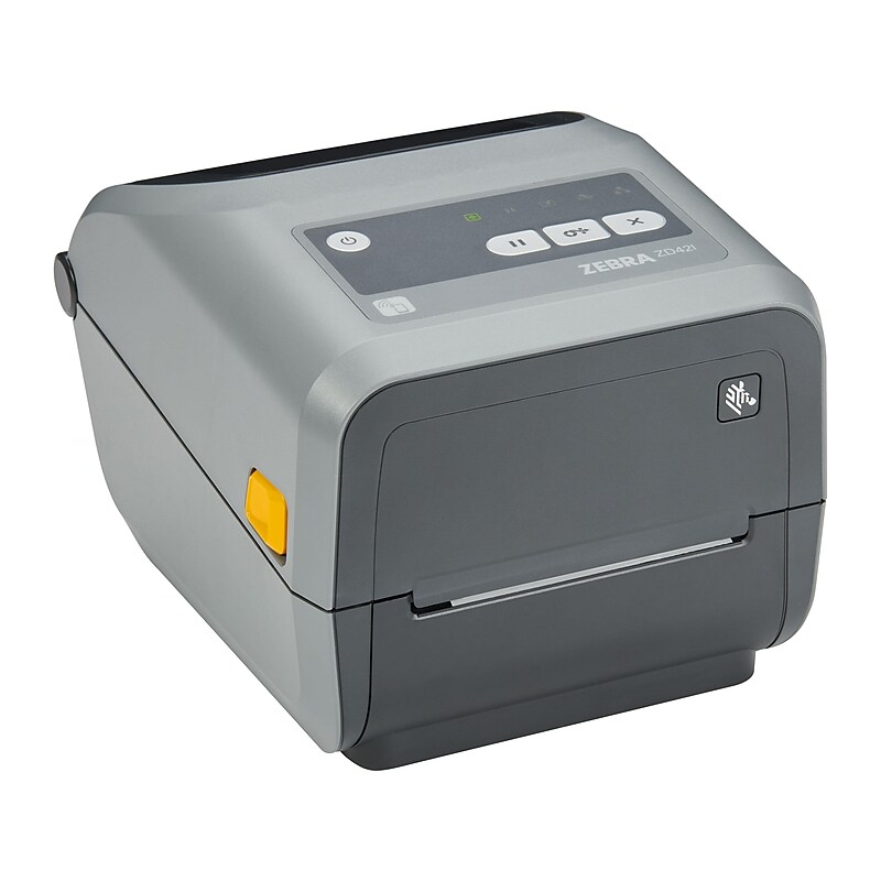 Zebra ZD4A042-D01E00EZ ZD421 Direct Thermal POS Barcode Printer, USB/Ethernet/Bluetooth/NFC, Gray image 1