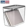 iDESIGN Small Stackable Plastic Storage Bin, Clear (50384)~#|#~F42C031C-2F86-45B2-B3D84205E09CADCD_sc7