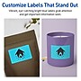Avery Laser/Inkjet Multipurpose Rectangle Labels, 2" x 4", Bright Blue, 800 Labels/Box (94207)~#|#~F433ECF7-3BC0-4381-A01D434E032036DE_sc7