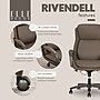 Elle Decor Rivendell AIR Lumbar Ergonomic Faux Leather Swivel Executive Chair, Mocha Brown (60124-MBRN)~#|#~F4370772-B750-4F08-B585CC510558A597_sc7