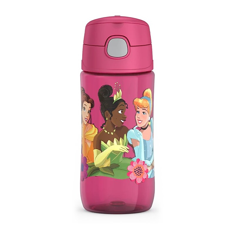 Thermos Tritan Disney Princess Plastic Water Bottle, 16 oz., Pink (EAGP4043PN6) image 1