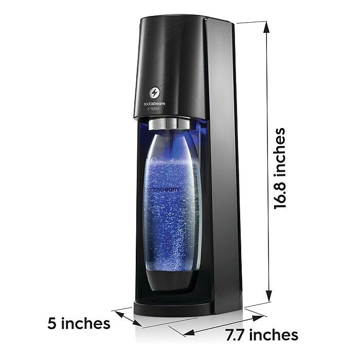 SodaStream E-TERRA Seltzer Water Maker, Black (1012911011) | Staples