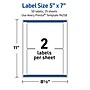 Avery Rectangle Laser Multipurpose Labels, 5" x 7", White, 50/Pack (19479399373)~#|#~F4396339-1BF7-47D4-965098C1CC316FF8_sc7
