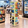 Azar 60" x 16" Pegboard Tower Floor Display on Revolving Base, Yellow (700450-YEL)~#|#~F44256CF-2613-4B13-9A21924F6C8EEFF5_sc7